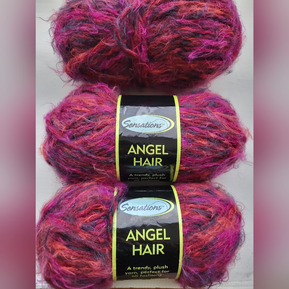 Sensations Brand Angel Hair Yarn 3-Skeins